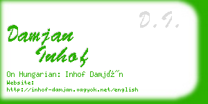 damjan inhof business card